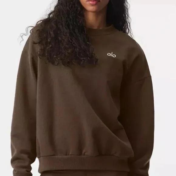 Sweat Capuche Alo Yoga Manches Courtes - Noir, Ourlet Brut, Cordon, Femme